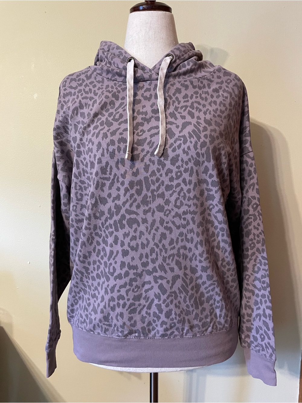 Buffalo David Bitton Mauve Leopard Print Hoodie